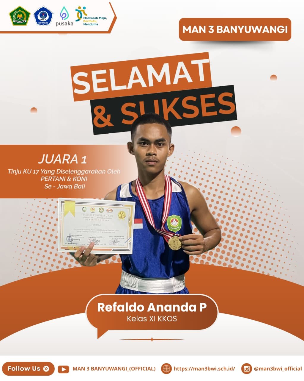 JUARA 1 TINJU KU 17
